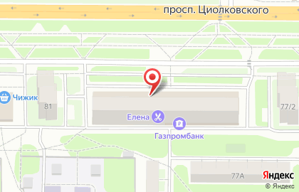 Торговая компания Апекс на проспекте Циолковского на карте