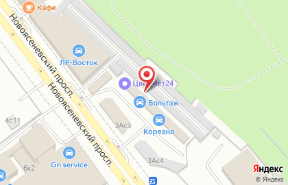 Торгово-ремонтная компания Вольтаж Сервис на Новоясеневском проспекте на карте
