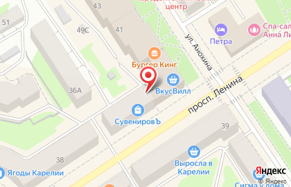 Супермаркет цифровой техники DNS на проспекте Ленина на карте