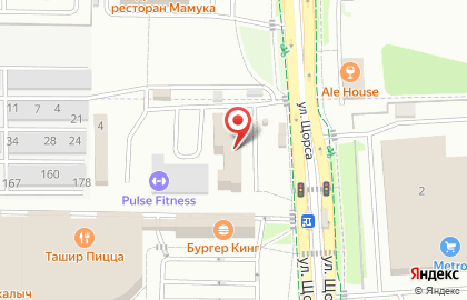 Анонс на улице Щорса на карте