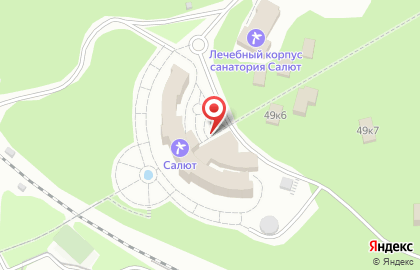 Санаторий Салют в Сочи на карте
