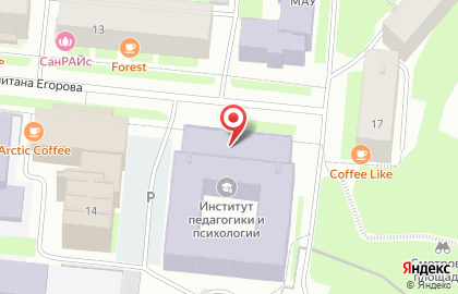 Мурманский арктический государственный университет в Мурманске на карте