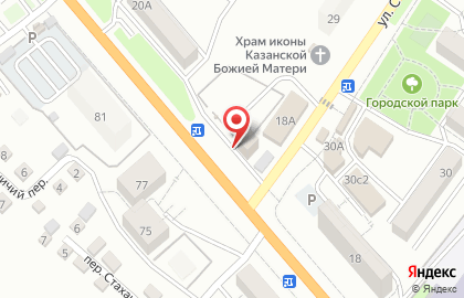 Продуктовый магазин Белый лебедь во Владивостоке на карте