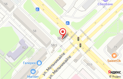 Салон связи Связной на улице Мельникайте на карте