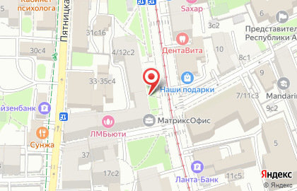 Пантеон на Новокузнецкой на карте