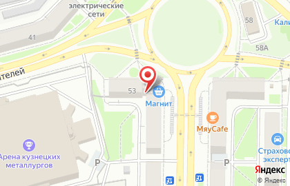 Мир потолков на проспекте Металлургов на карте