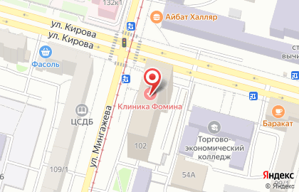 Киоск по продаже цветов, Кировский район на улице Кирова на карте