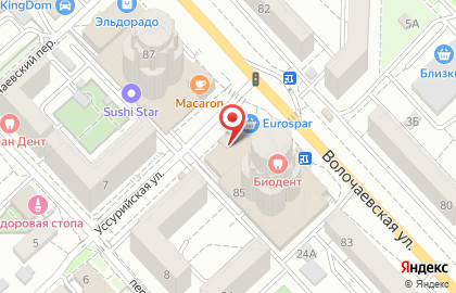 Вита на Волочаевской улице на карте