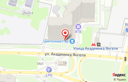 Ортопедический салон ОРТЕКА на улице Академика Янгеля на карте