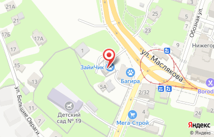 Интернет-магазин зоотоваров ЗайиЧик в Нижегородском районе на карте