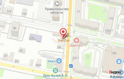 Бар Барzak на Московской улице на карте