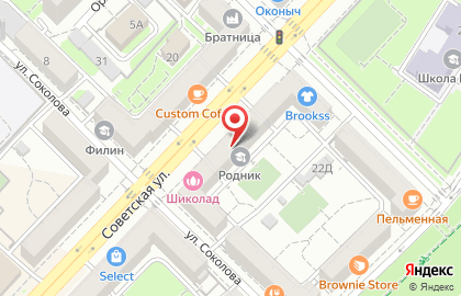 SVET на Советской улице на карте