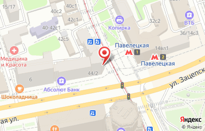 БКС Премьер на метро Добрынинская на карте
