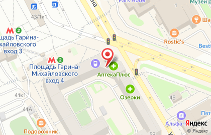 Микрокредитная компания FastMoney на Площади Гарина-Михайловского на карте