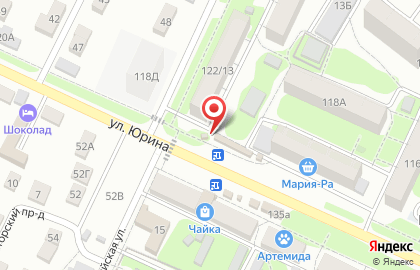Киоск по продаже фруктов и овощей в Барнауле на карте