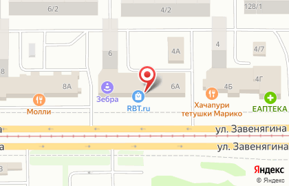 Гипермаркет электроники и бытовой техники RBT.ru в Правобережном районе на карте