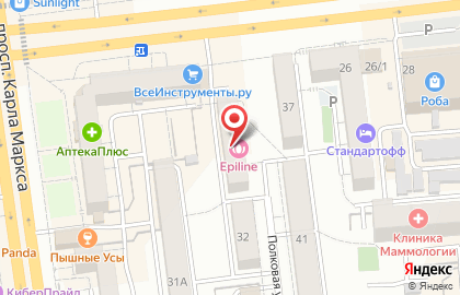 Студия лазерной эпиляции Epiline в Центральном округе на карте