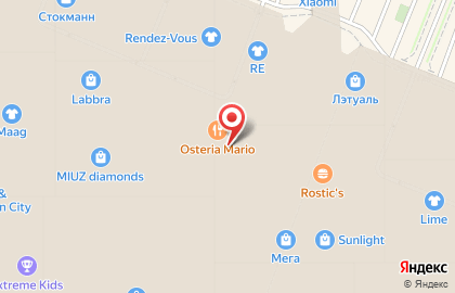 Итальянский ресторан Osteria Mario на Котельниках на карте