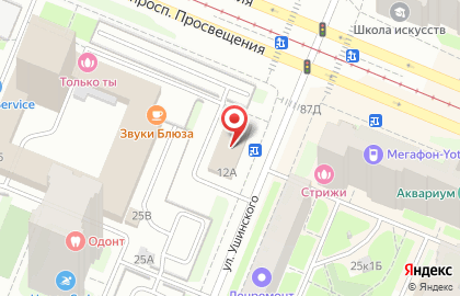 Автосервис Zet-Avto на улице Ушинского на карте