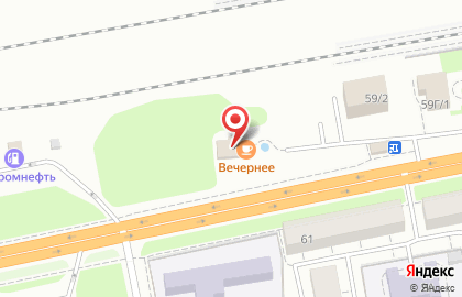 Ресторан Вечернее на Свердловской улице на карте