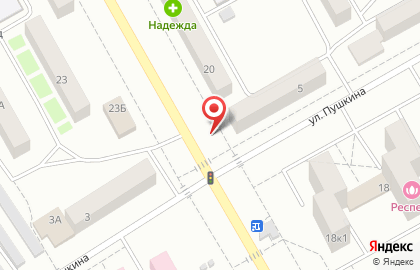 Киоск по продаже мороженого Славица на улице Пушкина, 5 на карте
