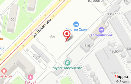 Банкомат СберБанк на метро Площадь Гагарина на карте