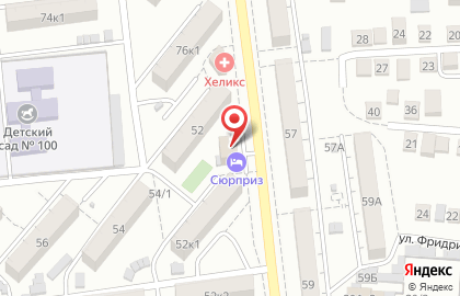 Гостиничный комплекс Сюрприз на улице Бэра на карте