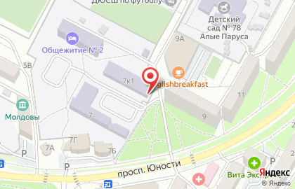 Киоск по изготовлению ключей, Промышленный район на карте