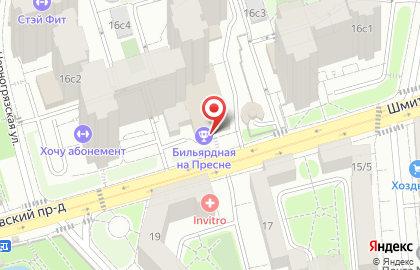 Супермаркет Перекрёсток в Шмитовском проезде на карте