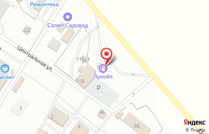 Лукойл-Уралнефтепродукт на Центральной улице на карте