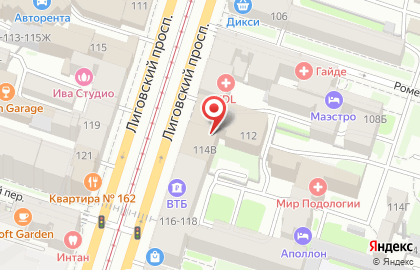 Продуктовый магазин на Лиговском проспекте, 110 на карте