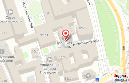 Храм Троицы Живоначальной в Никитниках на карте