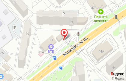 Избёнка на Можайском шоссе на карте