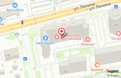 Ветеринарная клиника Ласка на улице Ленина на карте