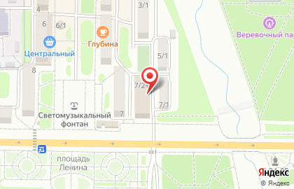Магазин Маугли на площади Ленина на карте