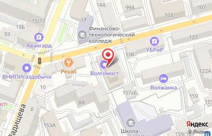 ОАО Волгомост в Ленинском районе на карте