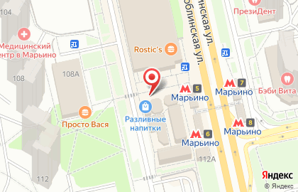 Фирменный магазин Ремит на метро Марьино на карте