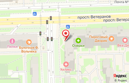 Фирменный магазин Великолукский мясокомбинат на проспекте Ветеранов, 108 на карте