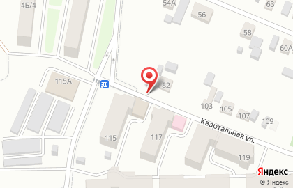 Весна на Квартальной улице на карте