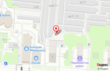 Автостоянка Мгса в Северном Медведково на карте