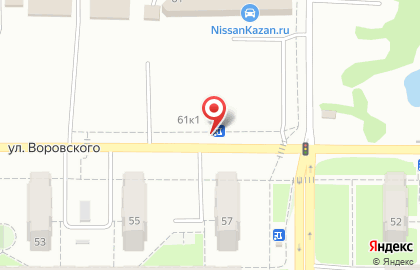 Бистро Evos в Ново-Савиновском районе на карте