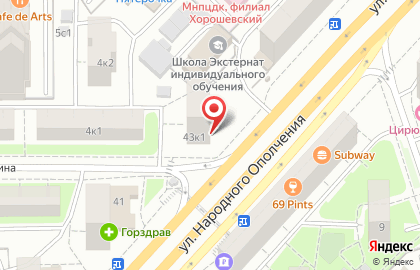 Антикварный магазин Коллекционер на улице Народного Ополчения на карте