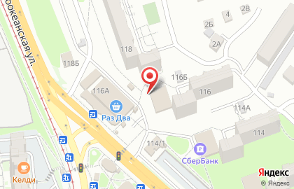 Продуктовый магазин на улице Шелеста на карте