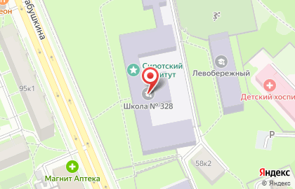 Баскетбольный клуб Стремление на улице Бабушкина на карте