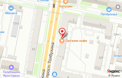 Магазин футбольной экипировки Пенальти в Ярославле на карте