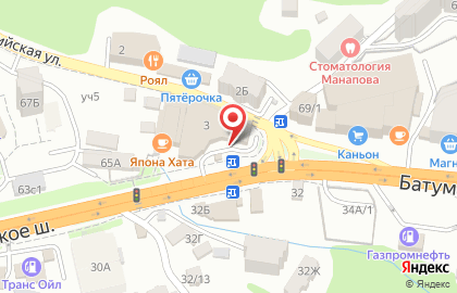 Грузовой шиномонтажный центр в Лазаревском районе на карте