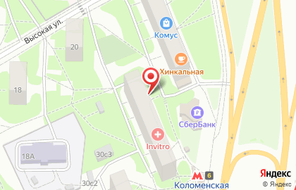 Магазин одежды Хлопковый мир на проспекте Андропова на карте