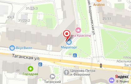 ИФК на Таганской улице на карте