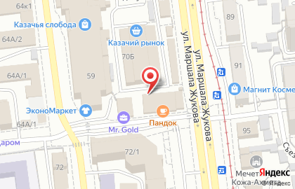 Магазин овощей и фруктов на улице Маршала Жукова на карте