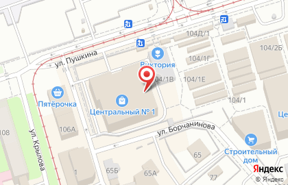 Магазин посуды Кумир на улице Пушкина на карте